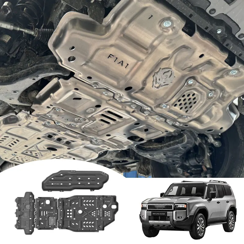 For Toyota 2024 LC250 Prado Cargo Cover Aluminum Engine Guard Bottom Skid Plates Underbody Protection Accessories