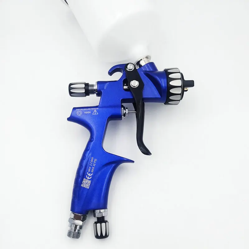 

New Arrival HVLP Spray Gun Blue OEM Nozzle Good Compatibility with Various Air Sources Gravity Feed Car Paint Gun