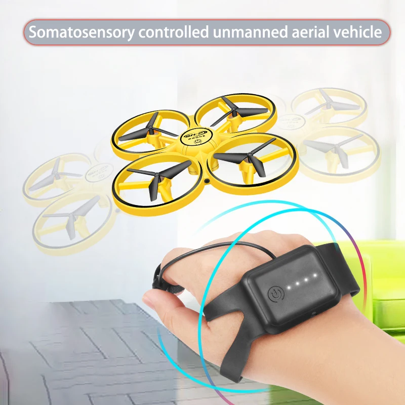 

Intelligent Suspension Fixed Height Induction Gesture Remote Control Aircraft Watch Induction Aircraft Four-axis Uav Wholesale