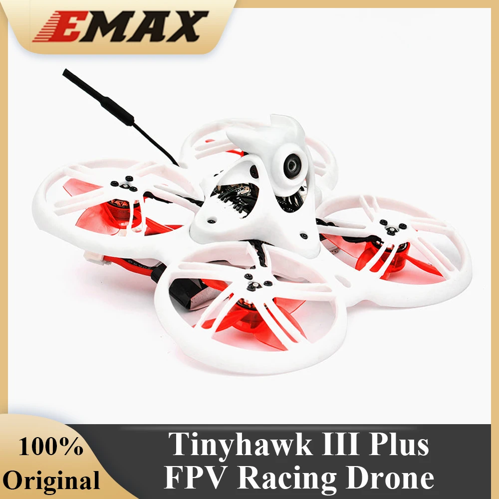 Emax-Dron de carreras Tinyhawk III Plus, cuadricóptero analógico ELRS HD VTX 1S con cámara FPV, aviones RC