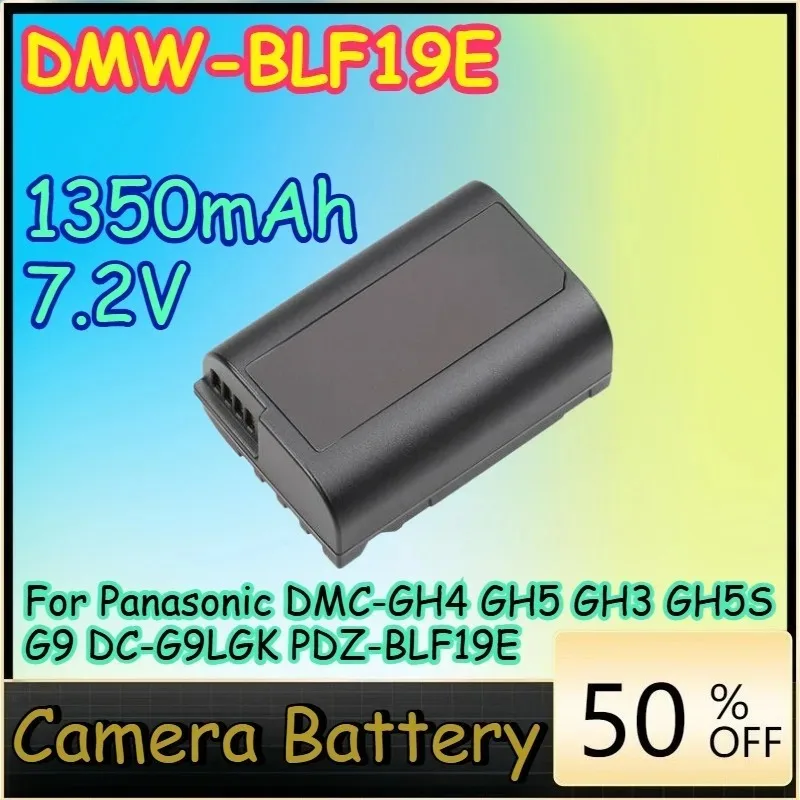 

DMW-BLF19E 1350mAh 7.2V Camera Battery for Panasonic DMC-GH4 GH5 GH3 GH5S G9 DC-G9LGK PDZ-BLF19E DMW-BLF19