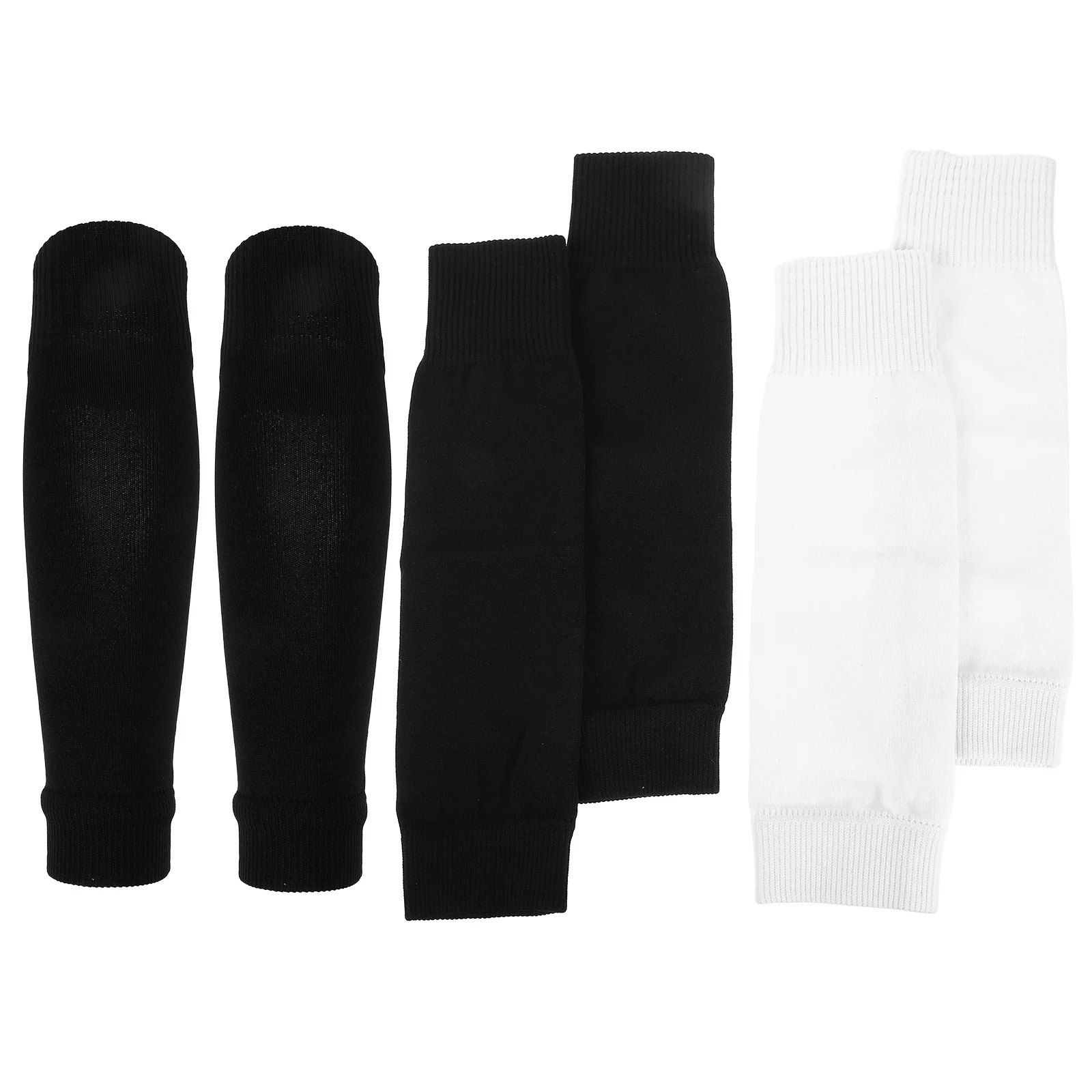 

3Pairs Football Leg Sleeves Compression Shin Guards Breathable Soccer Sock Sleeves Protective Wear for Teens Adults Youth