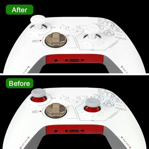 Imagen 2 del producto Para la serie X/S/Xbox One/PS5/PS4/NS Pro palancas ergonómicas intercambiables palancas de pulgar analógicas empuñaduras Bases de Joysticks 16 en 1