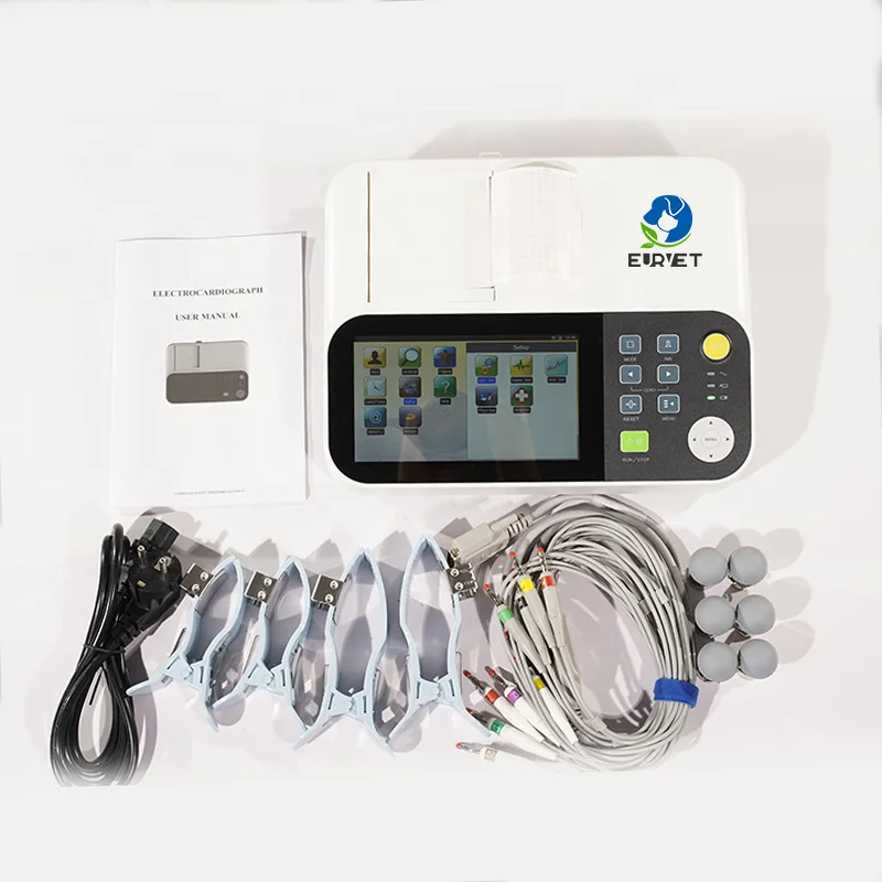 EUR PET High Quality Portable Cheap Price  Machine Veterinary Instrument  Ectrocardiograph Machine