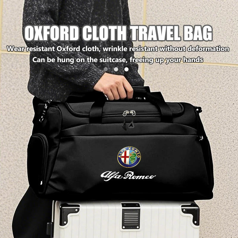 

2026 Горячая Alfa Romeo для Alfa Romeo с логотипом автомобиля, спортивная сумка, водонепроницаемая спортивная сумка для гольфа, дорожный рюкзак Giulietta GT 159 147 156