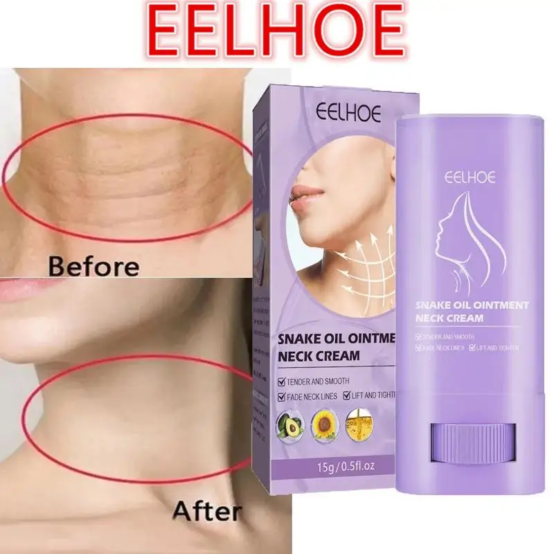 Eelhoe Nek Anti-Rimpel Crème Stick Anti-Aging Lifting Verstevigende Fijne Lijntjes Hydraterende Verhelderende Schoonheid Huidverzorgingscosmetica