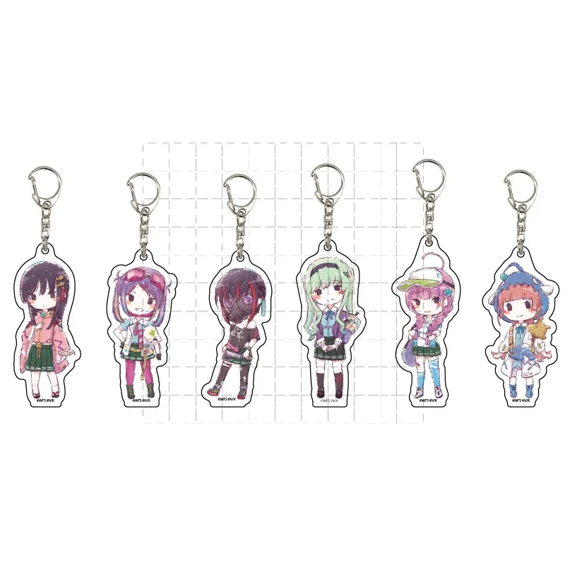 لعبة MISATO NIKAIDO IROHA ISHII FUBUKI MIKOTO RISA MUROFUSHI المفاتيح دمية أنيمي الاكريليك كيرينغ قلادة للهدايا #1