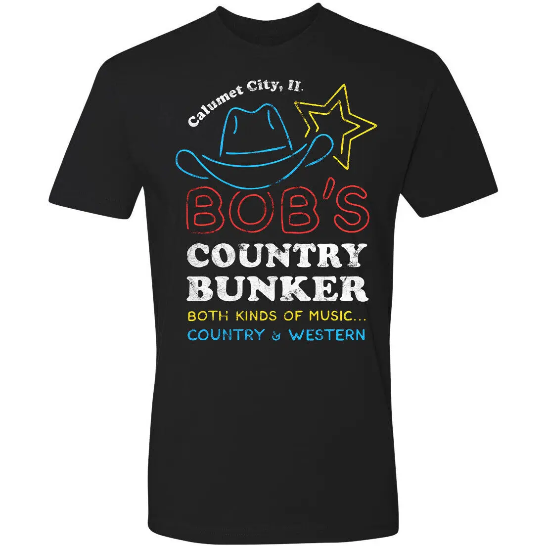 Retro Tee T Shirt Bobs Country Bunker Venue Novelty Blues Brothers