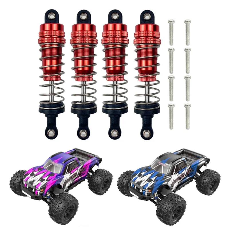 AS95-4 Stücke Metall Stoßdämpfer Für MJX H16 16207 16208 16209 16210 1/16 RC Auto Upgrades Teile 1