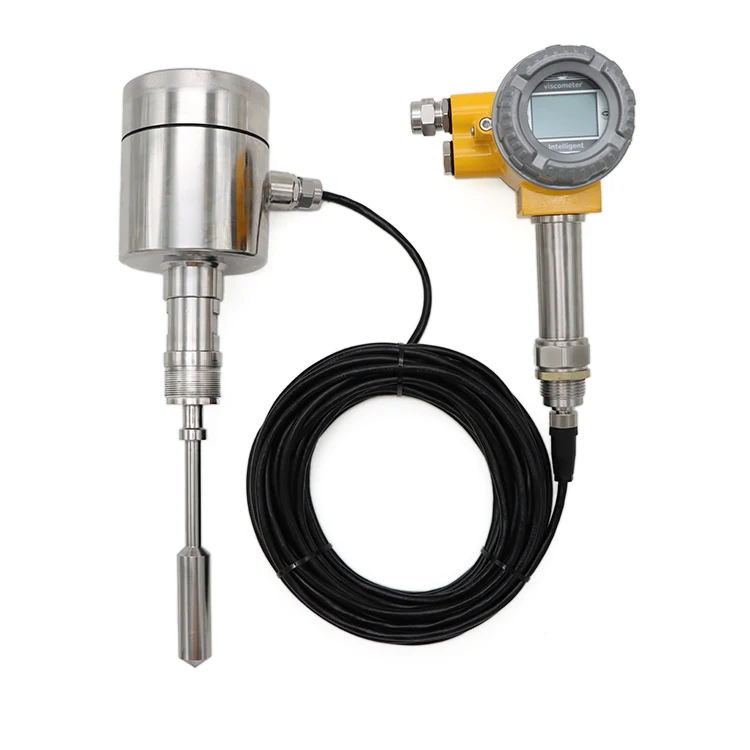 The APX401 in-line Vibrating Viscometer Measures The Viscosity and Temperature of Starch Petroleum Silicone Oil in Real Time