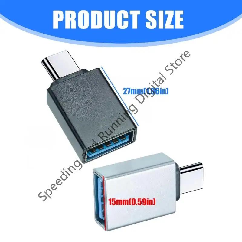 Portable USB adapter Type C Male to USB A Female Charging Data Converter connector OTG Function for Smartphones Tablets