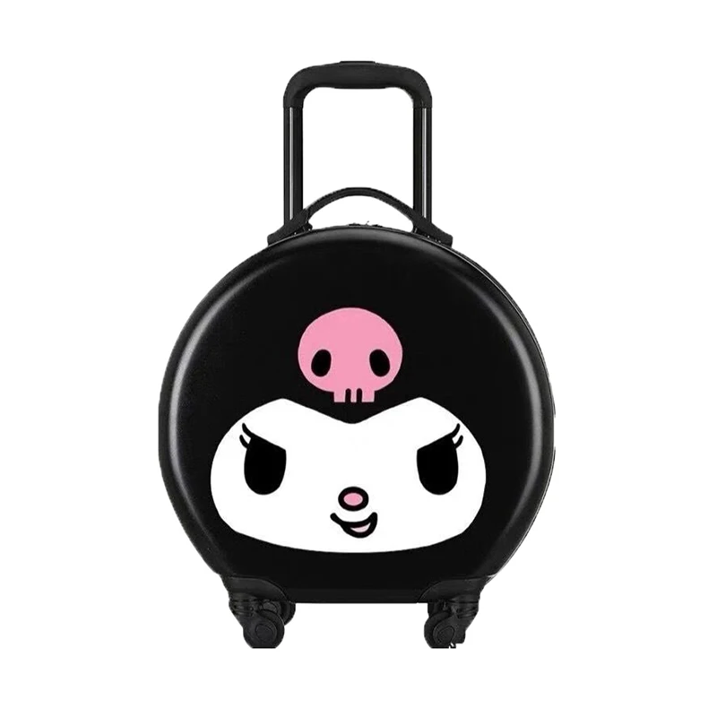 Sanrio Kawaii Mini 20 Inch Cinnamoroll Suitcase Student Kuromi 18 Inch Anime Universal Wheel Trolley Case Peripheral Products