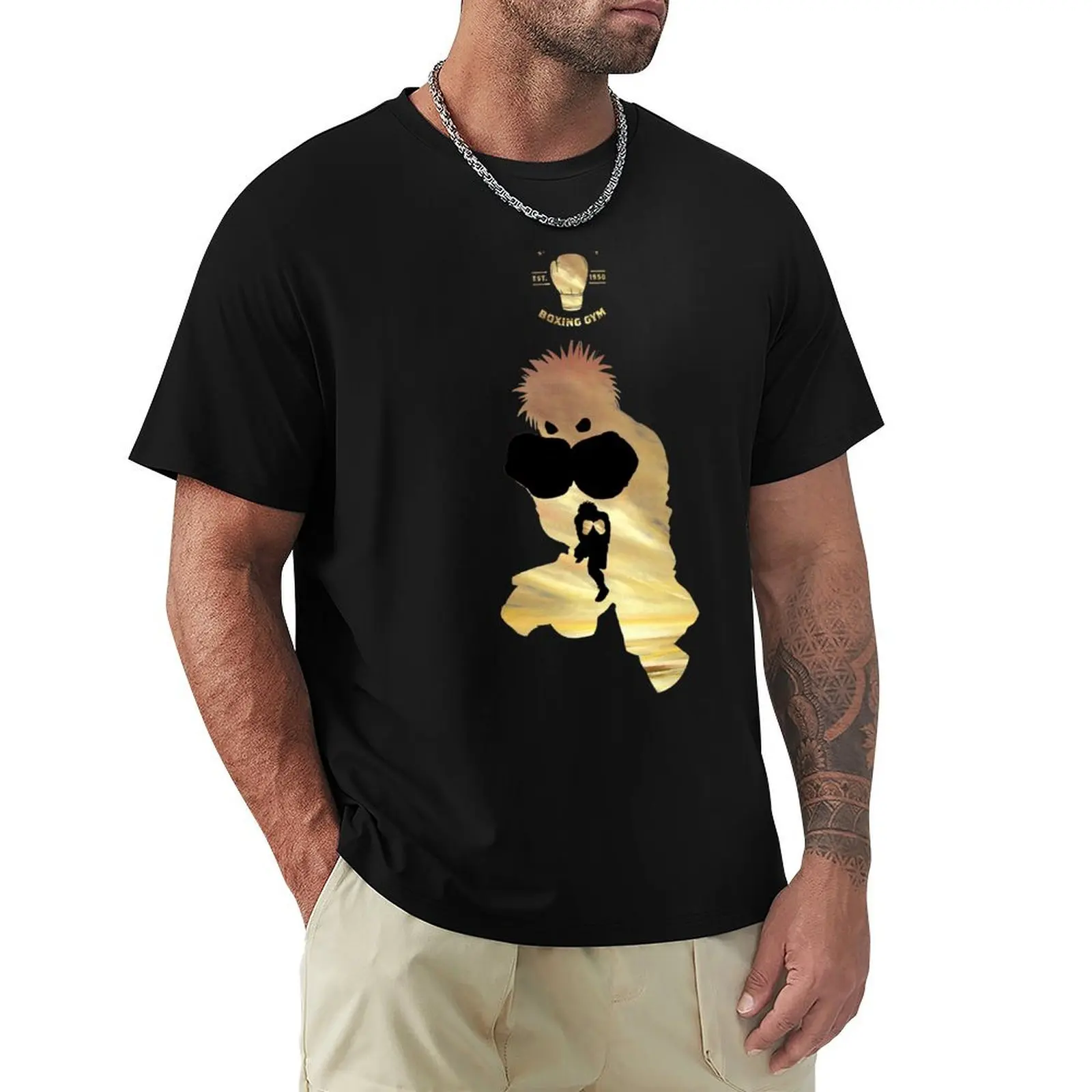 

Ippo Makunouchi - Hajime no Ippo T-Shirt summer top blue archive T-shirt men