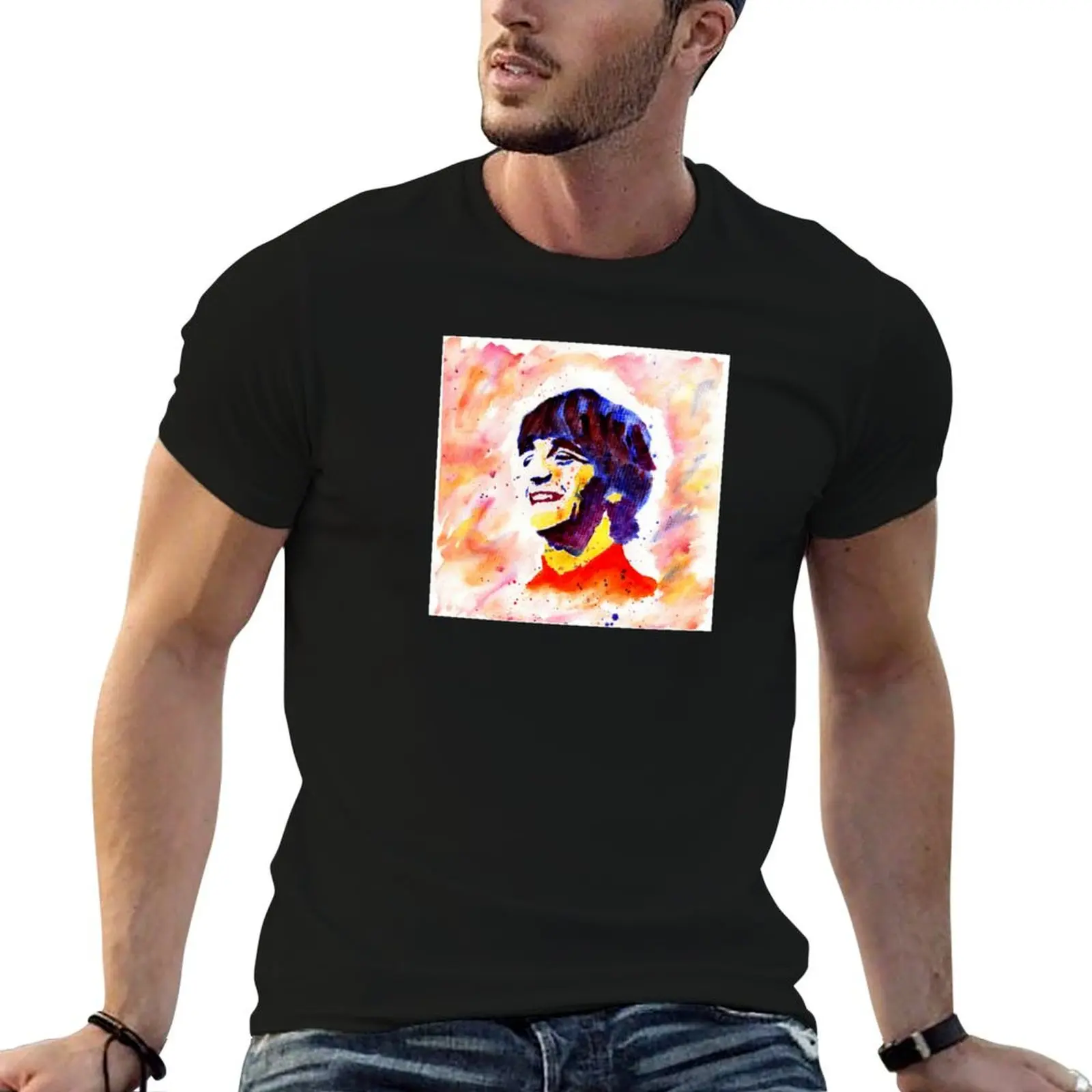Ringo starr camiseta homem t camisa de verão para homem algodão engraçado homem t camisas para homem casual camiseta