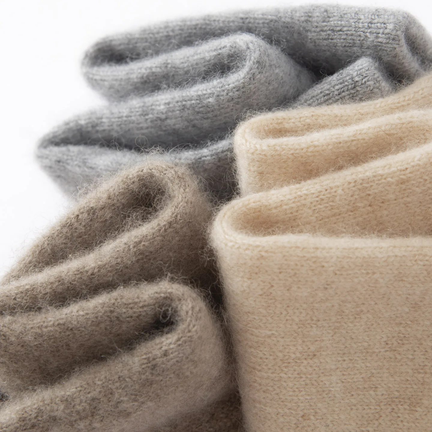 Genouillères sans couture en tricot pur cachemire pour dames, monochromes, imitées, protection des mollets, mode, automne et hiver