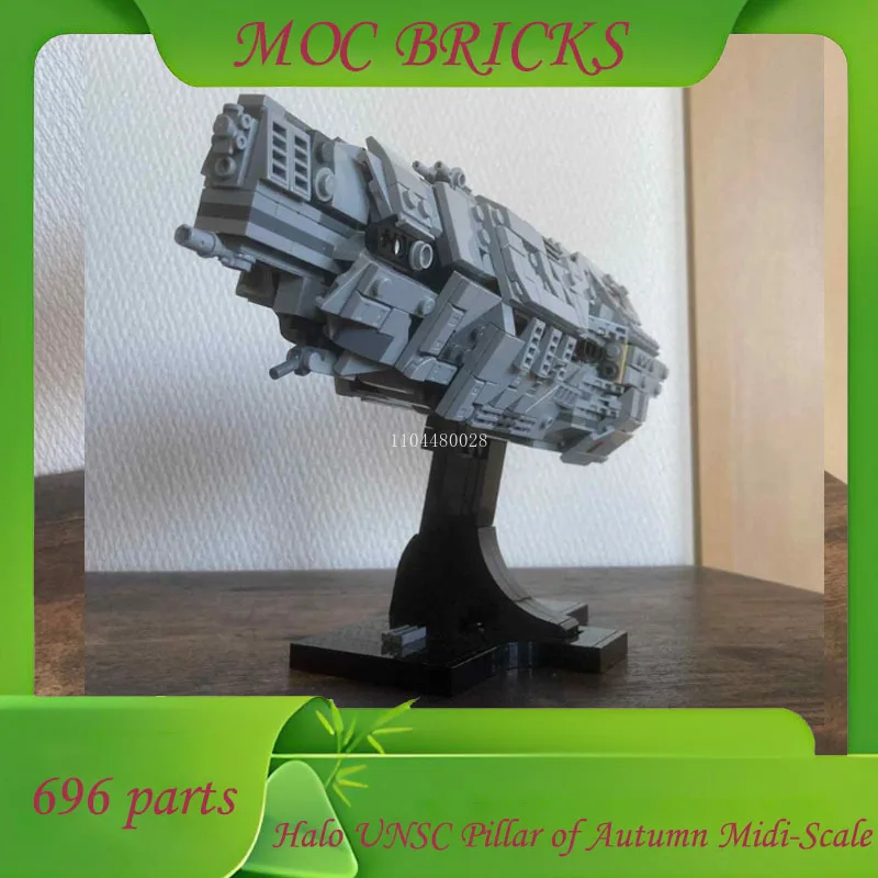 

Пользовательские 696 шт. Halo UNSC колонна осень миди-масштаб космическая война военный MOC космический корабль боевая модель DIY модель рождественские игрушки подарки