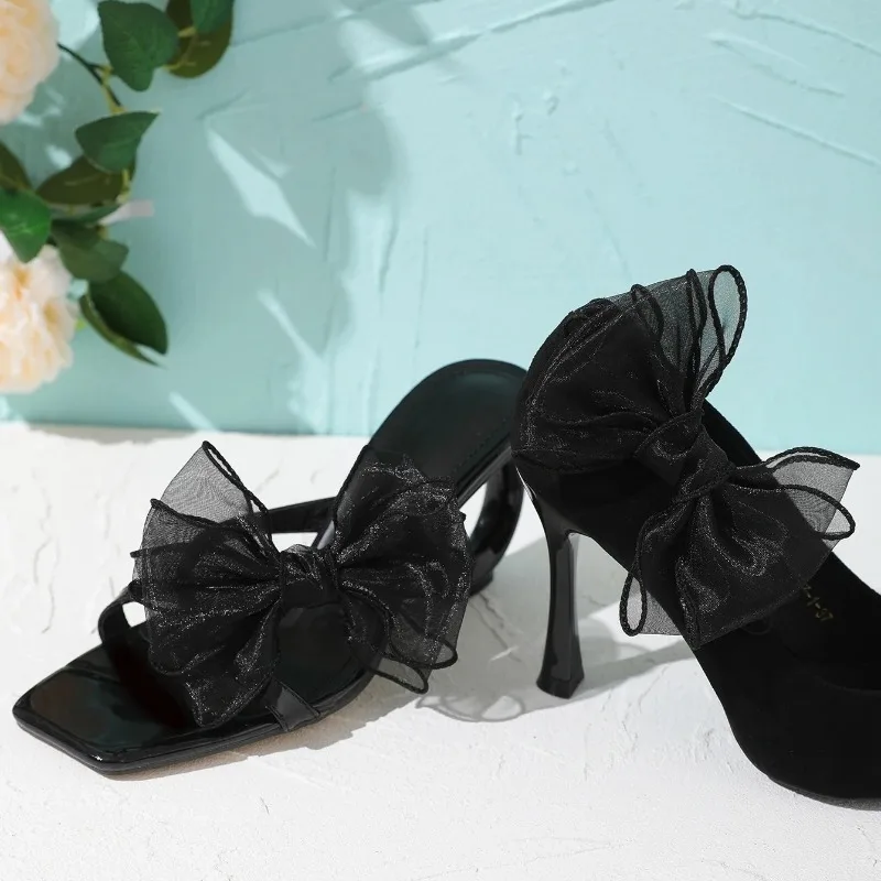 Sweet Style Multi-layer Bow Shoes Accessories Removable Bow Ponytail Girls Fashion Lace Accessories Shoes Accessories