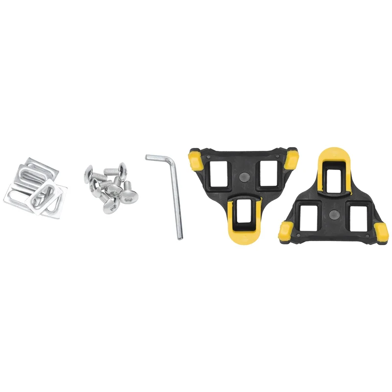 Dropship-5X Road Bike Cleats 6 Degree Float Self-Locking Cycling Pedals Cleat For Shimano SPD-SL System Shoes view 2