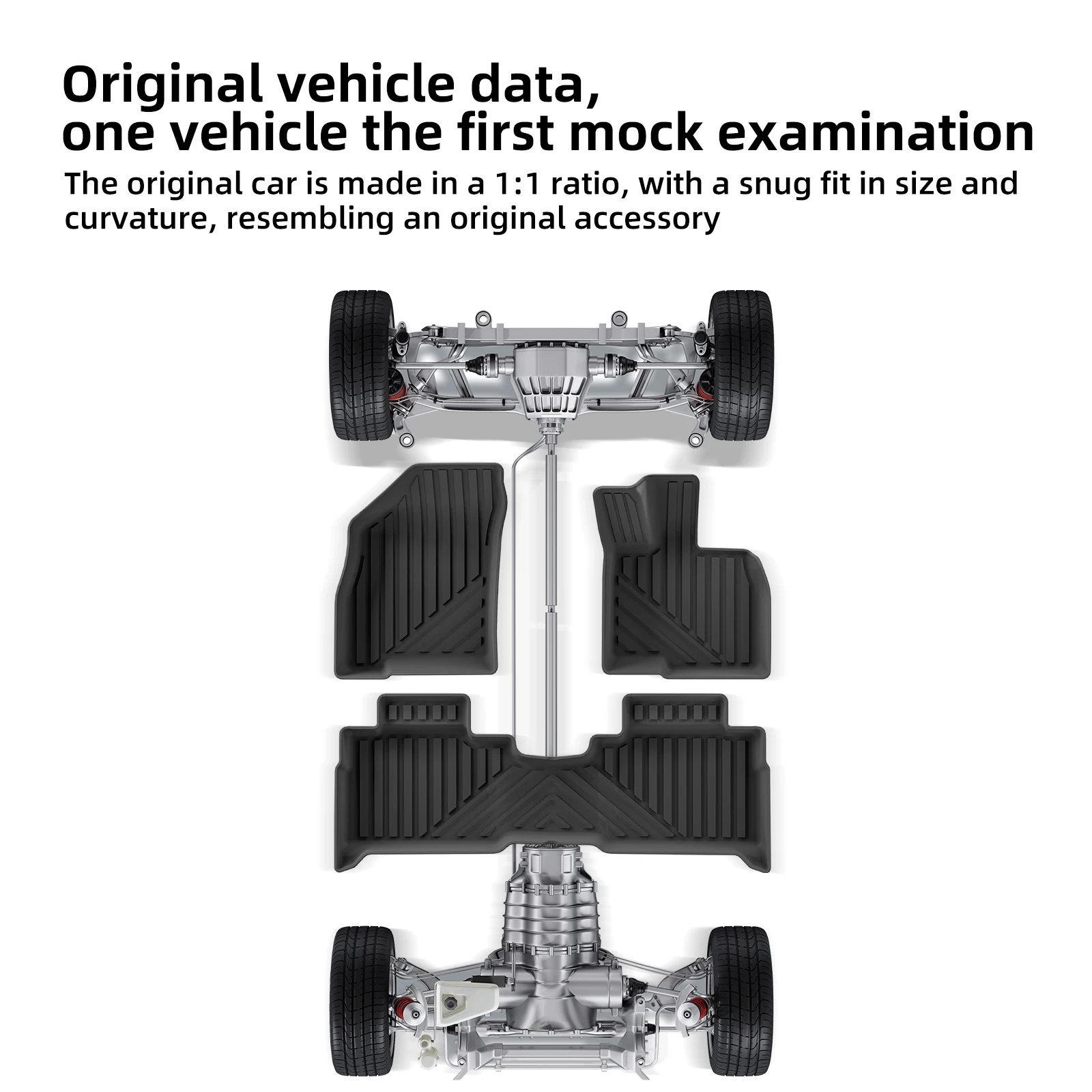 

Right Drive for Jaecoo J7 RHD 2023-2026 Car Floor Mats 3PCS TPE 3D Foot Pad All Weather Interior Accessories Black