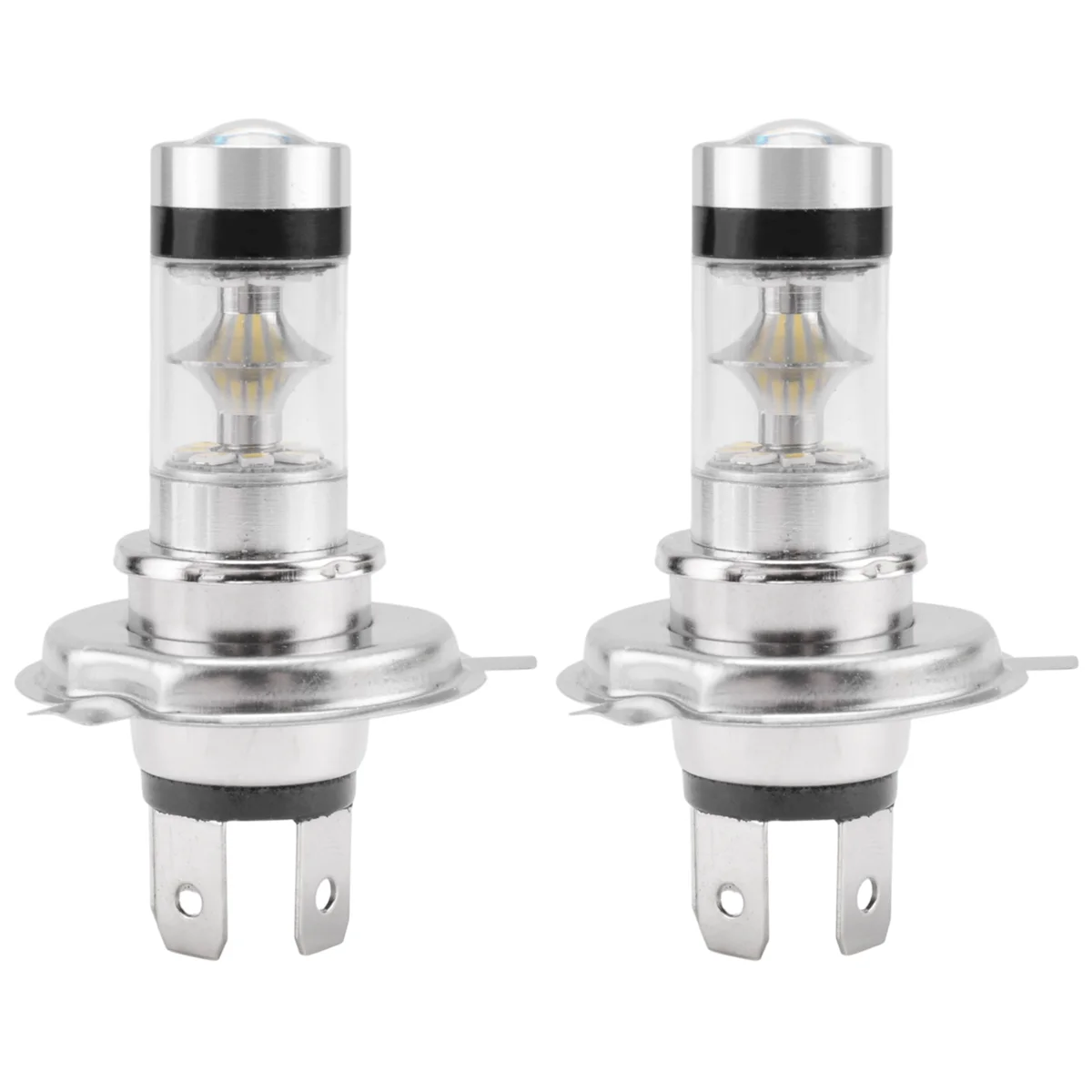 2Pcs High Power Led H4 Hb2 9003 Bulb 100W 20Led Car Fog Light Lamp Headlights 6000K White