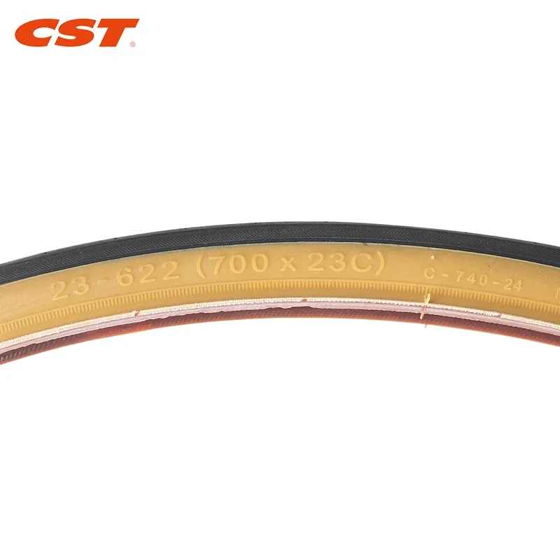 CST bicycle pulls 700C Road bike pull 700x23C ultralight retro yellow side bike tyres 380g