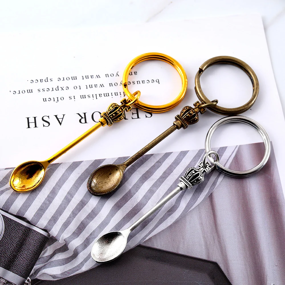 metal 3 pieces scoop keychain set