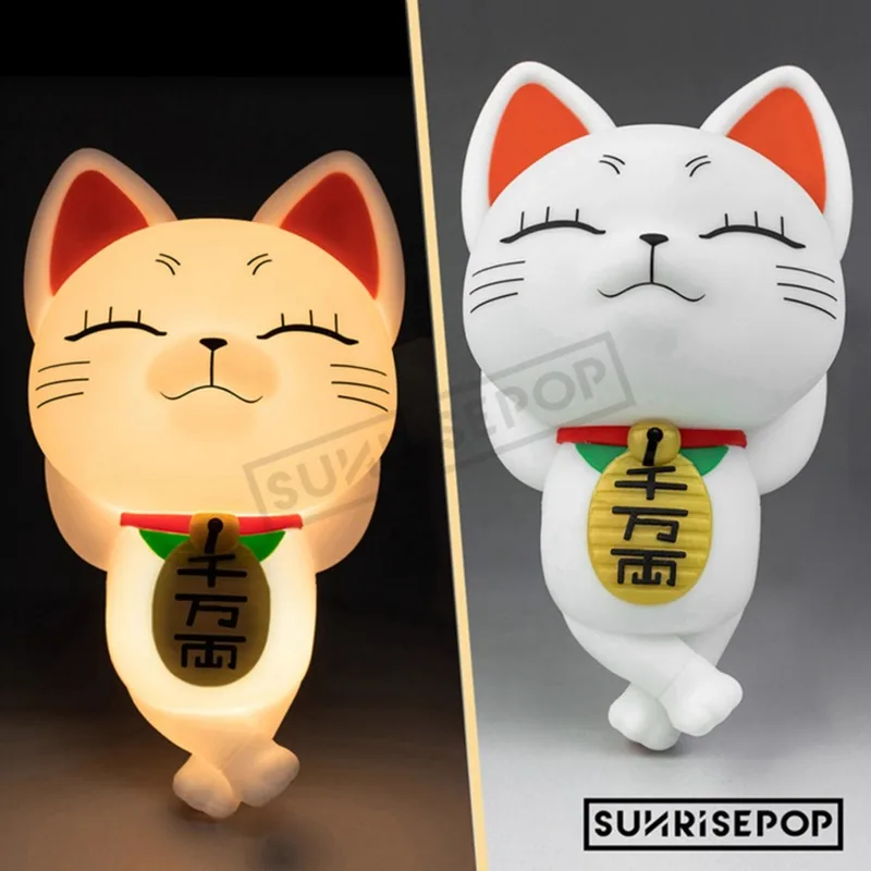 Dandadan Turbo Granny Cat Figure Clap Lamp Light Original SUNRISEPOP Model Cute Home Decor Dolls Customized Gift Toys