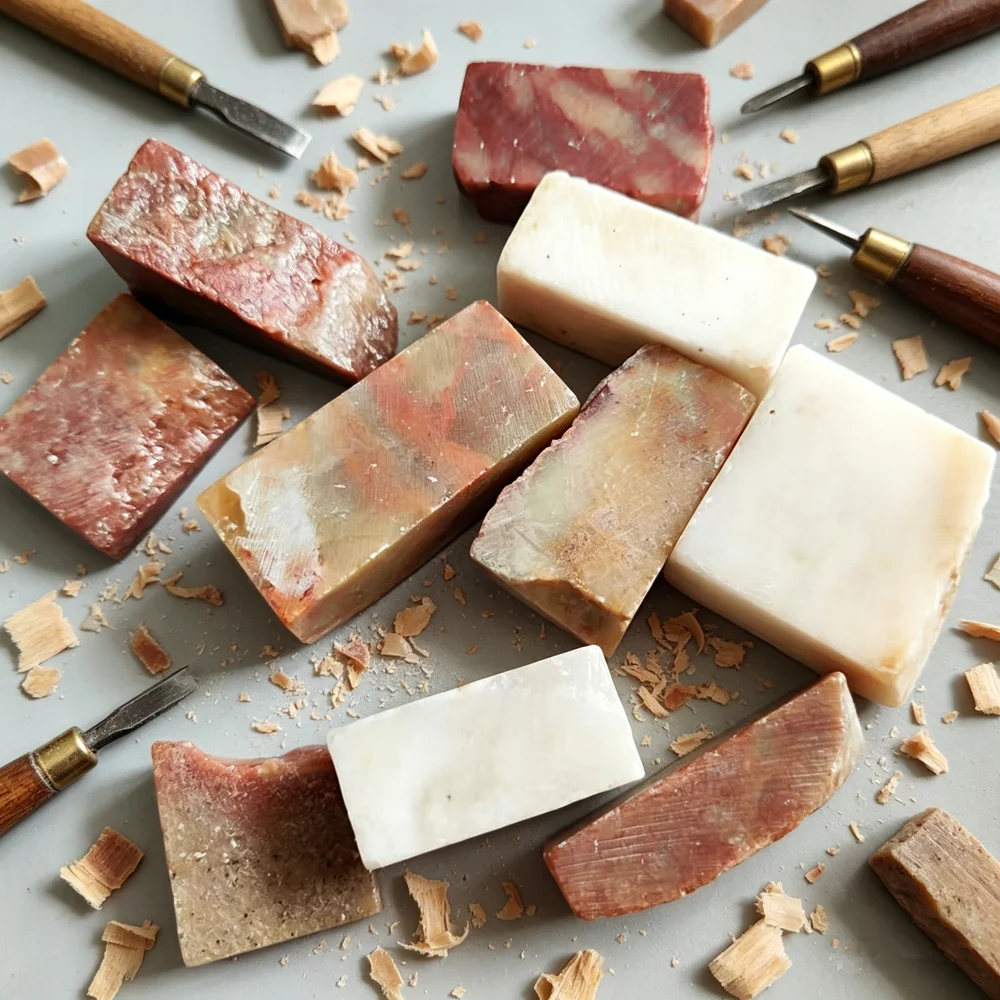 Sello de sello chino Natural para tallado de piedra, colección de muestras minerales, sello de sellado de letras de piedra para pintura, caligrafía,