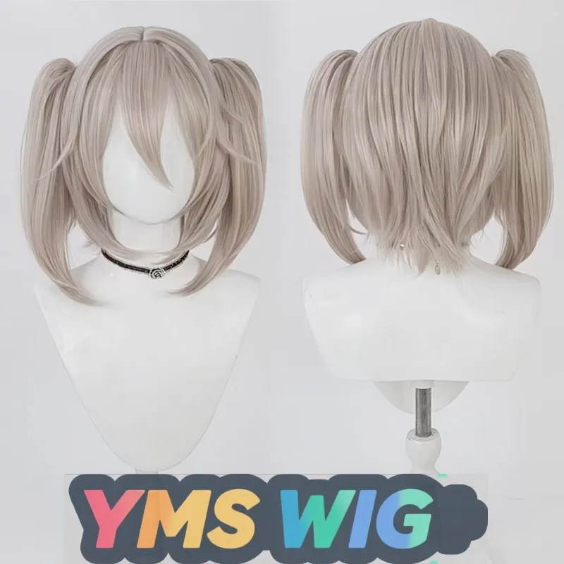 【MES WIG】 Système d'analyse de talents Combat Ravi Shushu Malshu Raka Cosplay perruque Double queue de cheval