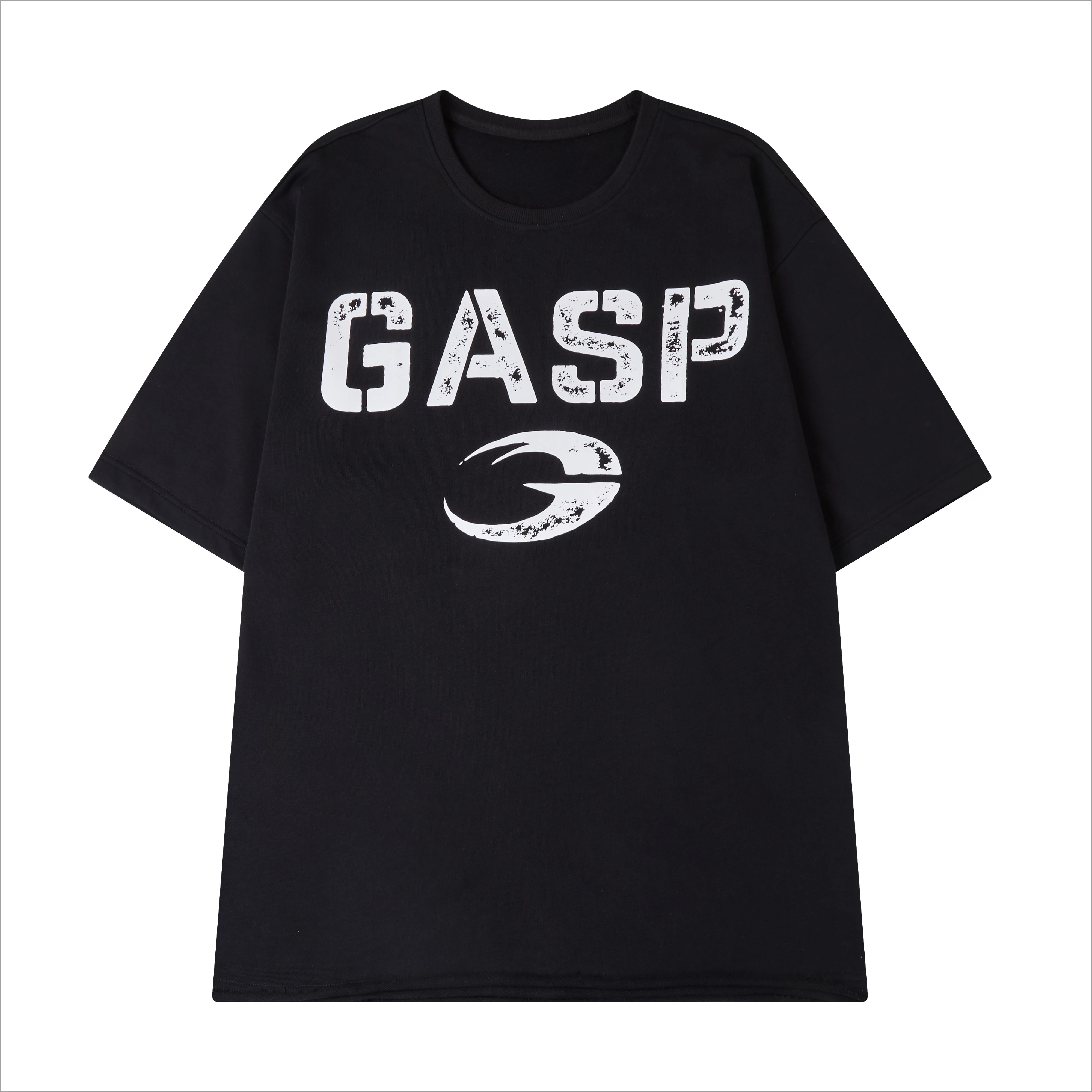 GASP Neue Frühlings- und Sommer-Sportbekleidung, locker geschnitten, große Größen, atmungsaktiv, lässig, kurzärmelig – Detail 2