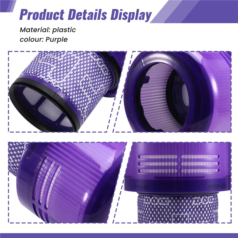 YCOC-Torque Drive Vacuum Cleaner Filters Vacuum Cleaner Parts For Dyson V11 V15 SV14 Absolute Animal Detect Extra Pro