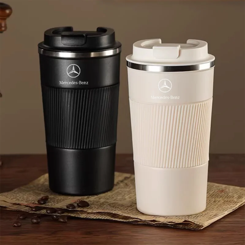 

For Mercedes Benz W204 W210 AMG GLA CLA W212 A B C E S Class GLA AMG Thermos Coffee Mug Stainless Steel Coffee Cup Travel Cup