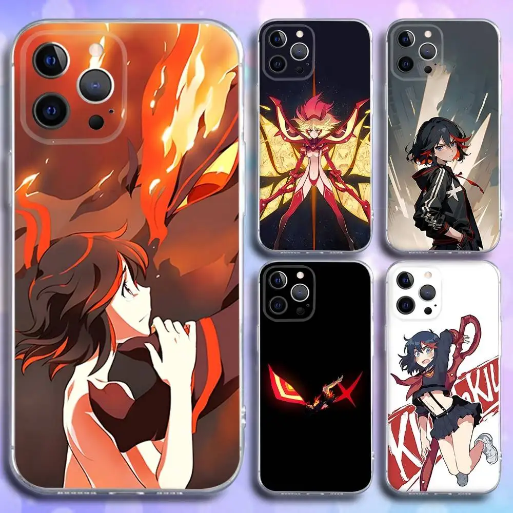 

Anime GIRL K-Kill La Kill Phone Case For iPhone 17,16,15,14,13,12,11 Pro,Max,Plus,X,XS,XR,SE4,E Mini Transparent Soft Cover
