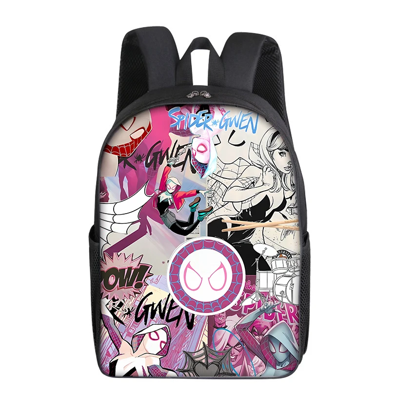 Marvel Heroes Backpack Spiderman Thanos Kids Teenage  Anime Movie Cartoon Print Student School Bag Supplies Knapsack Vogue Gifts