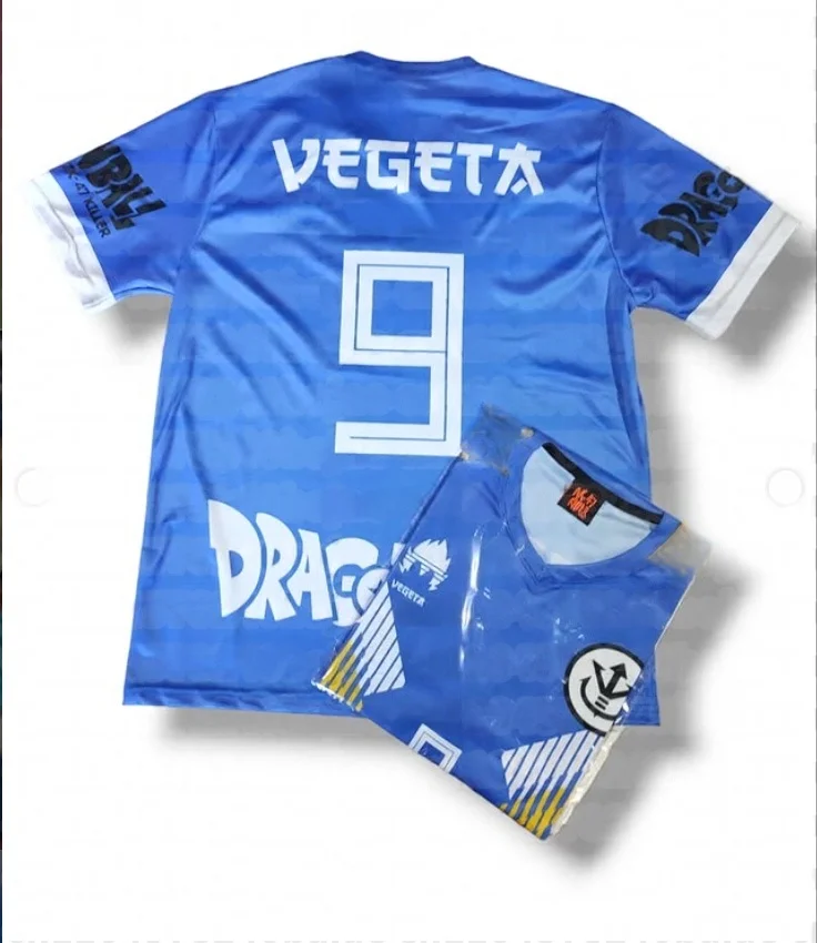 Camiseta de Verano 2026 Dragon Ball Vegeta 'Saiyan Prince 9' con Estampado 3D Transpirable de Secado Rápido para Hombre y Mujer (Modelo para Padres)
