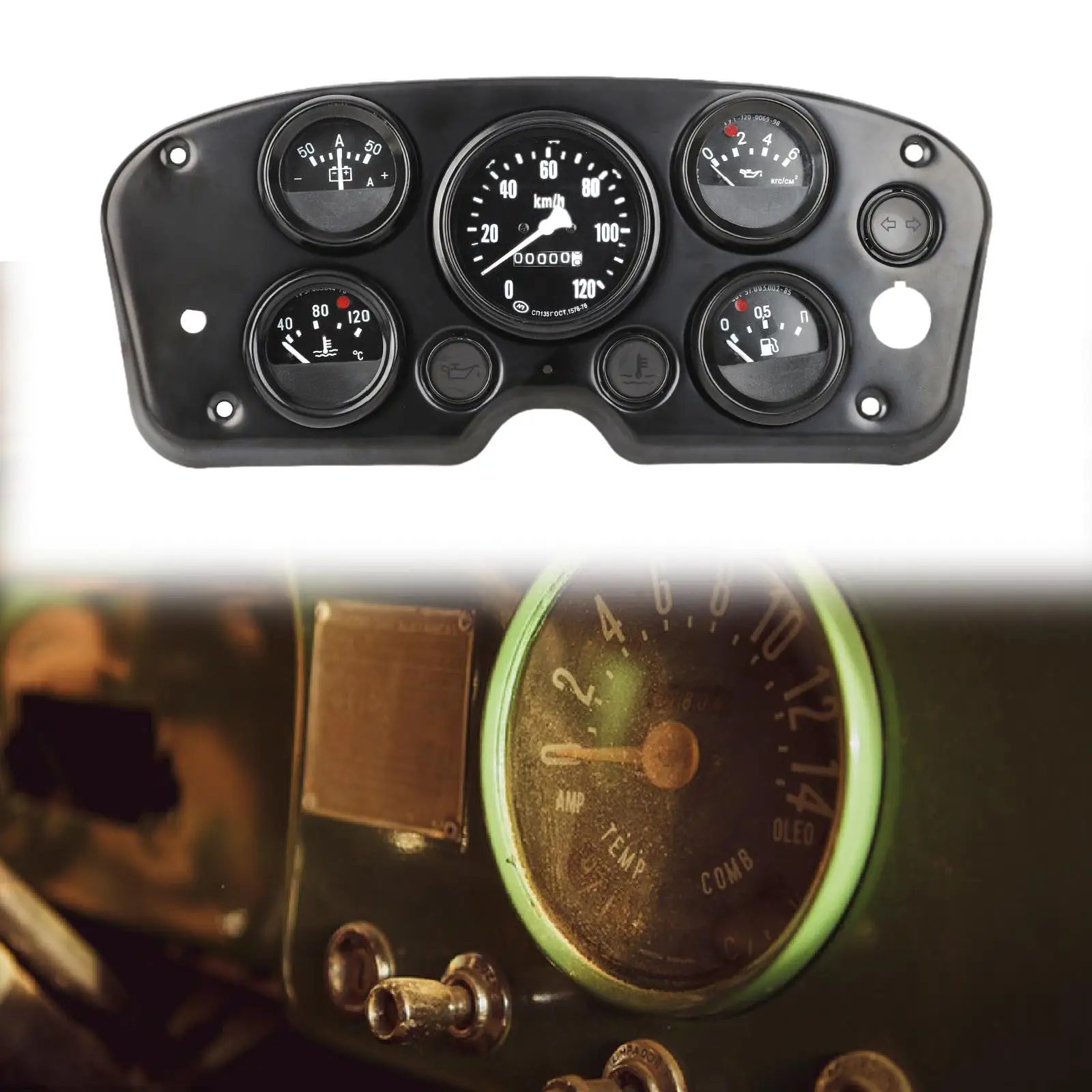 

Универсальный калибр 5 в 1, простой в установке запасные части, автоматическая панель приборной панели для автомобилей, автомобилей, грузовиков