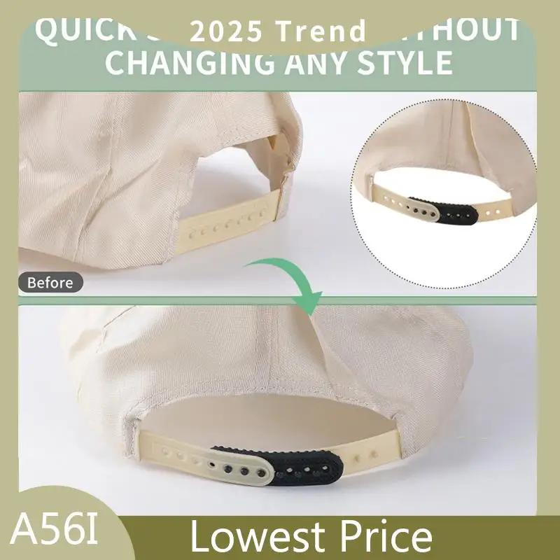 ABDD 2Pack Hat Extender, 3D Printed Hat Size Extension Accessories, Holes Adjustable Cap Half Size Extender