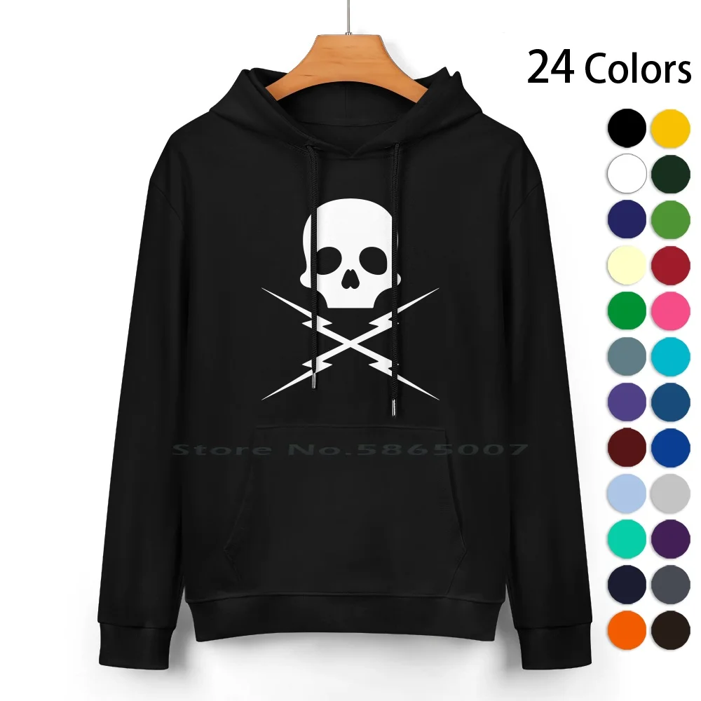 Death Proof Skull Pure Cotton Hoodie Sweater 24 Colors Quentin Tarantino Death Proof Skull Black White Cool Retro Funny Drtees