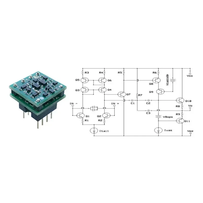 

AC56-OP8802 Fully Discrete Dual OPAMP Class A Operational Amplifier Replace OPA1612 LME49720 OPA2604 For Hifi DAC Amp