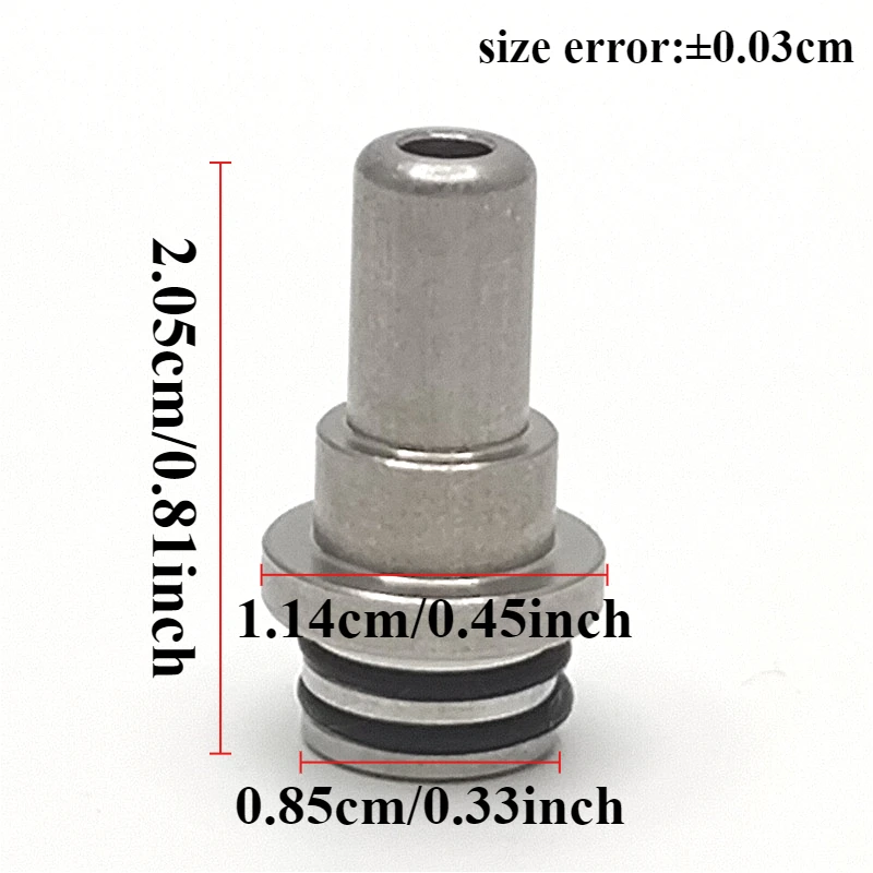 1 قطعة 510 بالتنقيط تلميح البحر الوحش v4 الفولاذ المقاوم للصدأ البلاستيك MTL المعبرة القش المشتركة #3