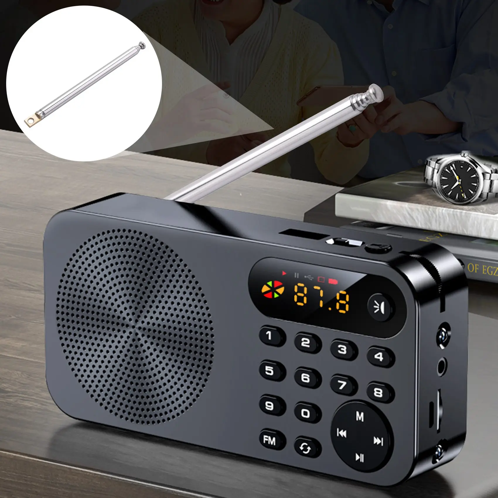 Antenne télescopique anti-spam pour radio FM et TV, antenne à distance, 307mm, 12 pouces, 5 spam, nouveau