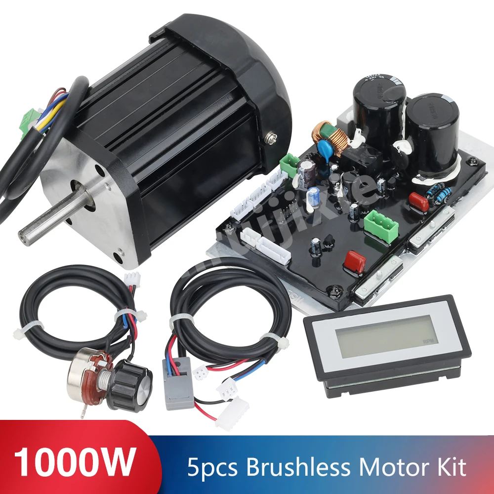 

1000W Brushless DC Motor kit,Main Control Board,Lathe Power Drive Board Motor Kit for WM210V