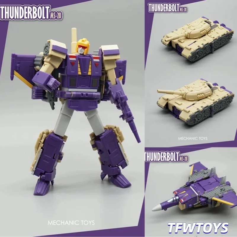 [IN STOCK]Mech Fans Toys MFT MS-28 THUNDERBOLT Action Figure MS28 Blitzwing 3Models Change ROBOT 12cm