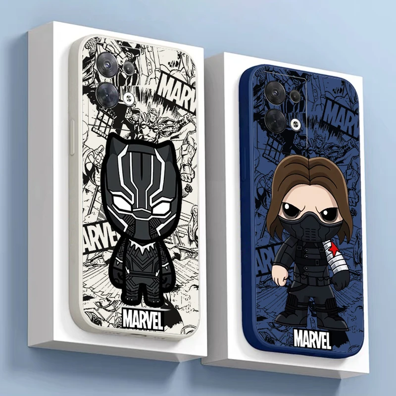 

Marvel Deadpool Bucky Barnes Phone Case For OPPO FIND X6 X5 X3 Pro Lite Neo OPPO Reno 9 8 7 Pro Lite 8T 8Z 7Z 5G Funda Para