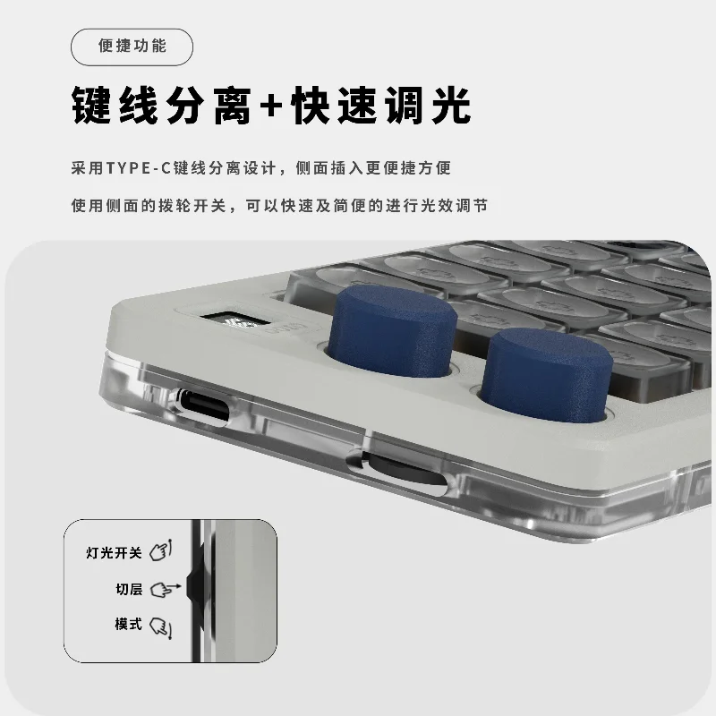 DOIO KB15-01 Aluminum Alloy 4 Knobs 15keys Ultra-thin Keyboard Custom PS/PR Custom Program Office QMK/VIA Mechanical Keyboard