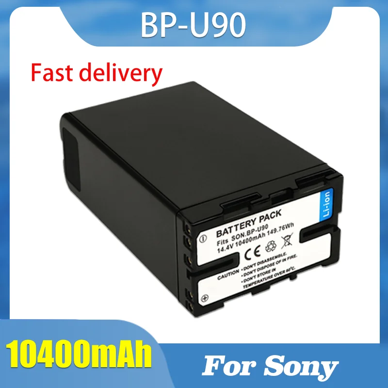 BP-U90 BP U90 Battery 14.4V 10400mAh Rechargeable Batteries and Charger for Sony EX280 EX260 Z280 X280 FS5 Z190 Camera Battery