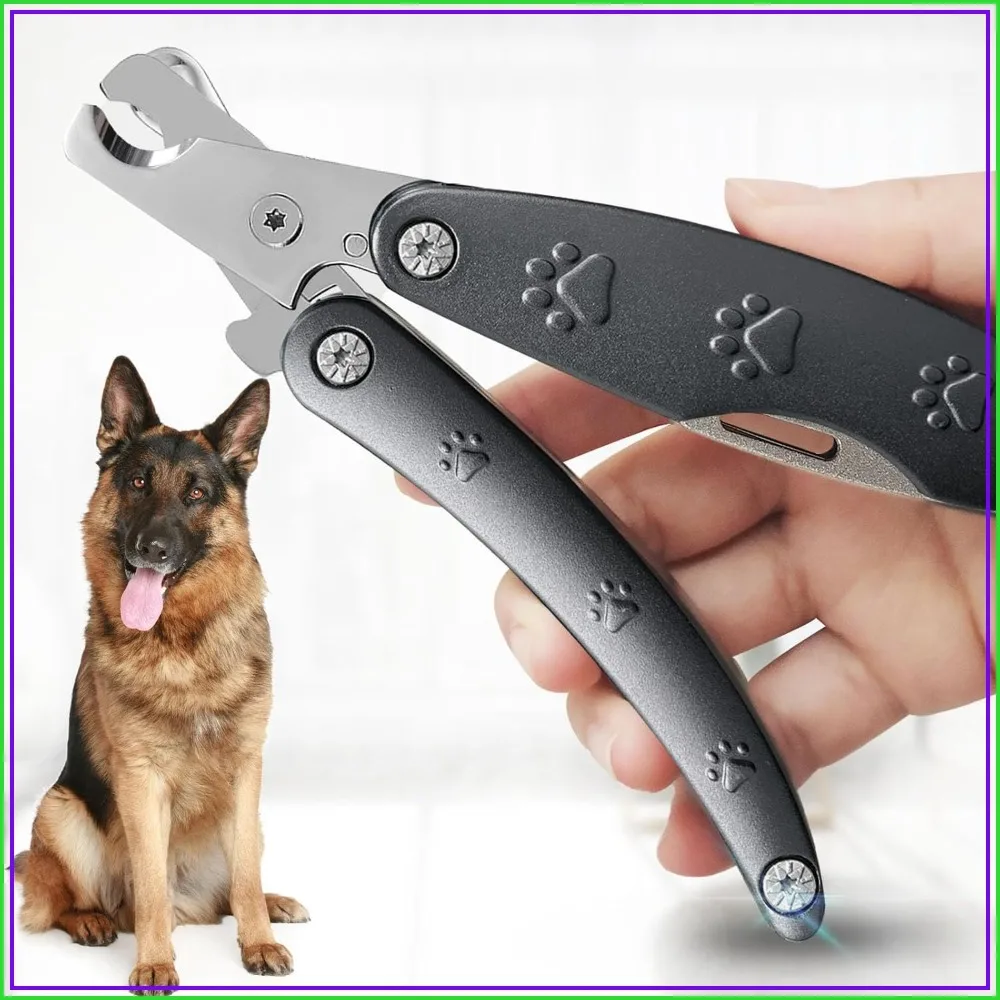 Best Dog Nail Clipper for Large Dogs with Thick Nails | Low Noise for Sensitive Dogs, Super Sharp Smooth Heavy Duty for Thick Nails, Compact Gentle Look for Anxious Dogs
