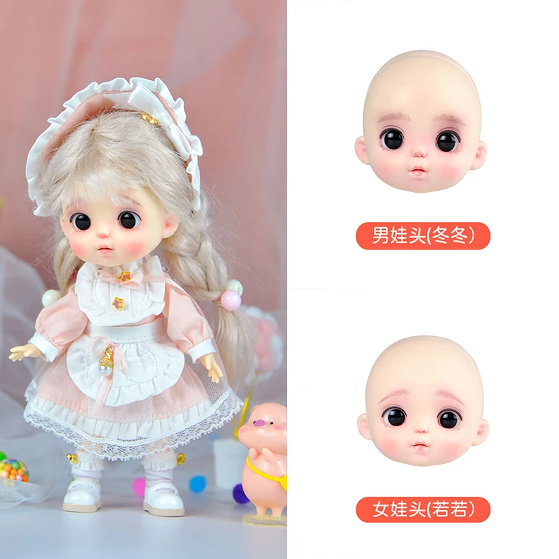 New YMY Makeup Doll Head ob11 Joint Doll Head Boys and Girls toys 1/12BJD Doll Head Doll Accessories