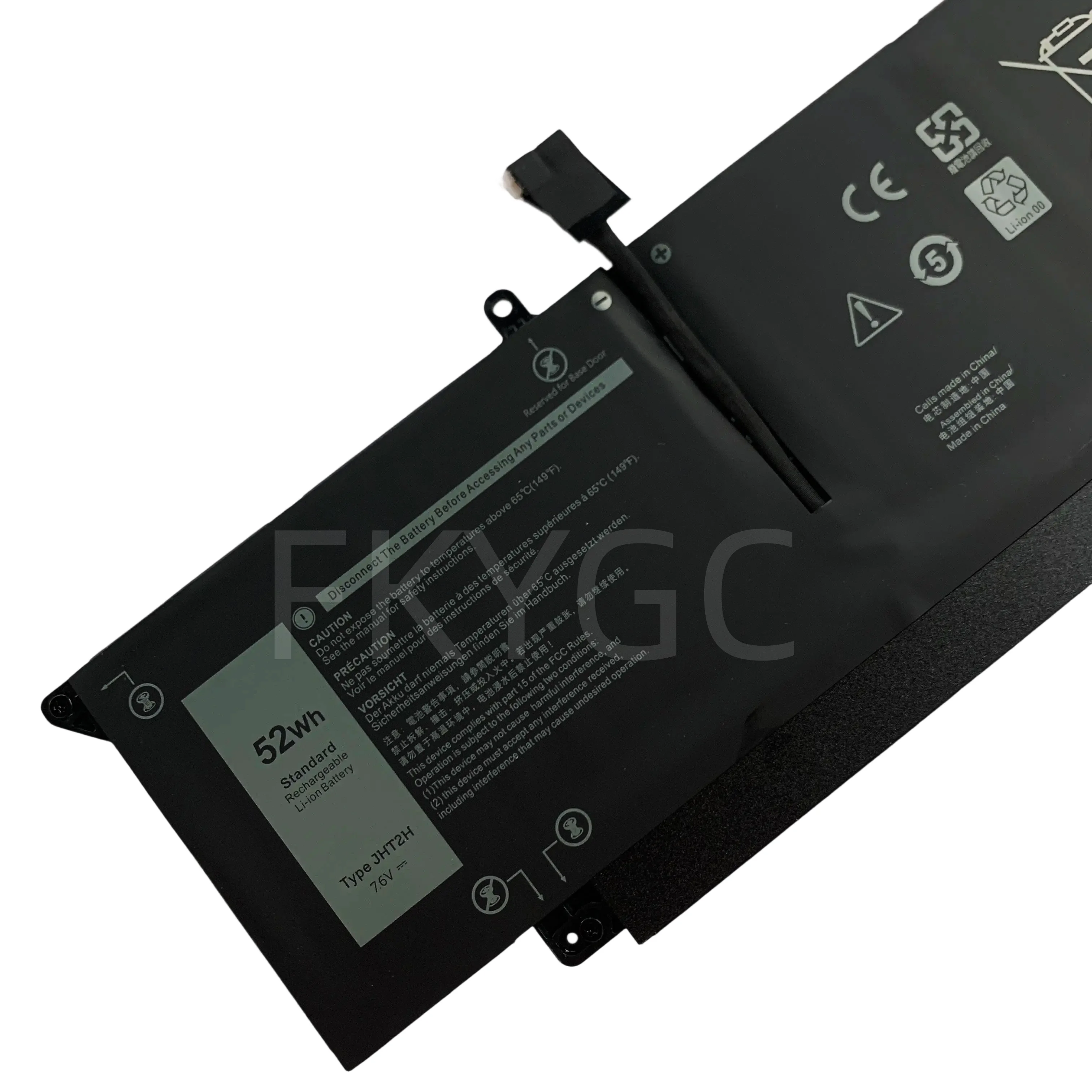 New Laptop Battery JHT2H 7.6V 52WH 6500mAh High Quality For Dell Latitude 7310 7410 Series 35J09 07CXN6 0YJ9RP 009YYF 04V5X2
