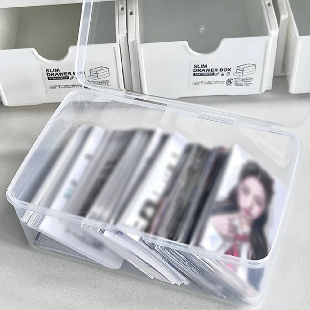 Desktop Slot Sealing Quality Function Popular Convenient Innovation High Quality Transparent Desk Organizer Kpop Small Card